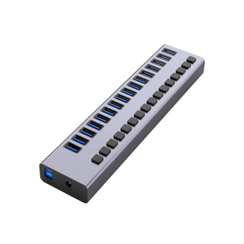 16 Port 5Gbps Rate 90W Powered USB 3.0 Hub (ABS)