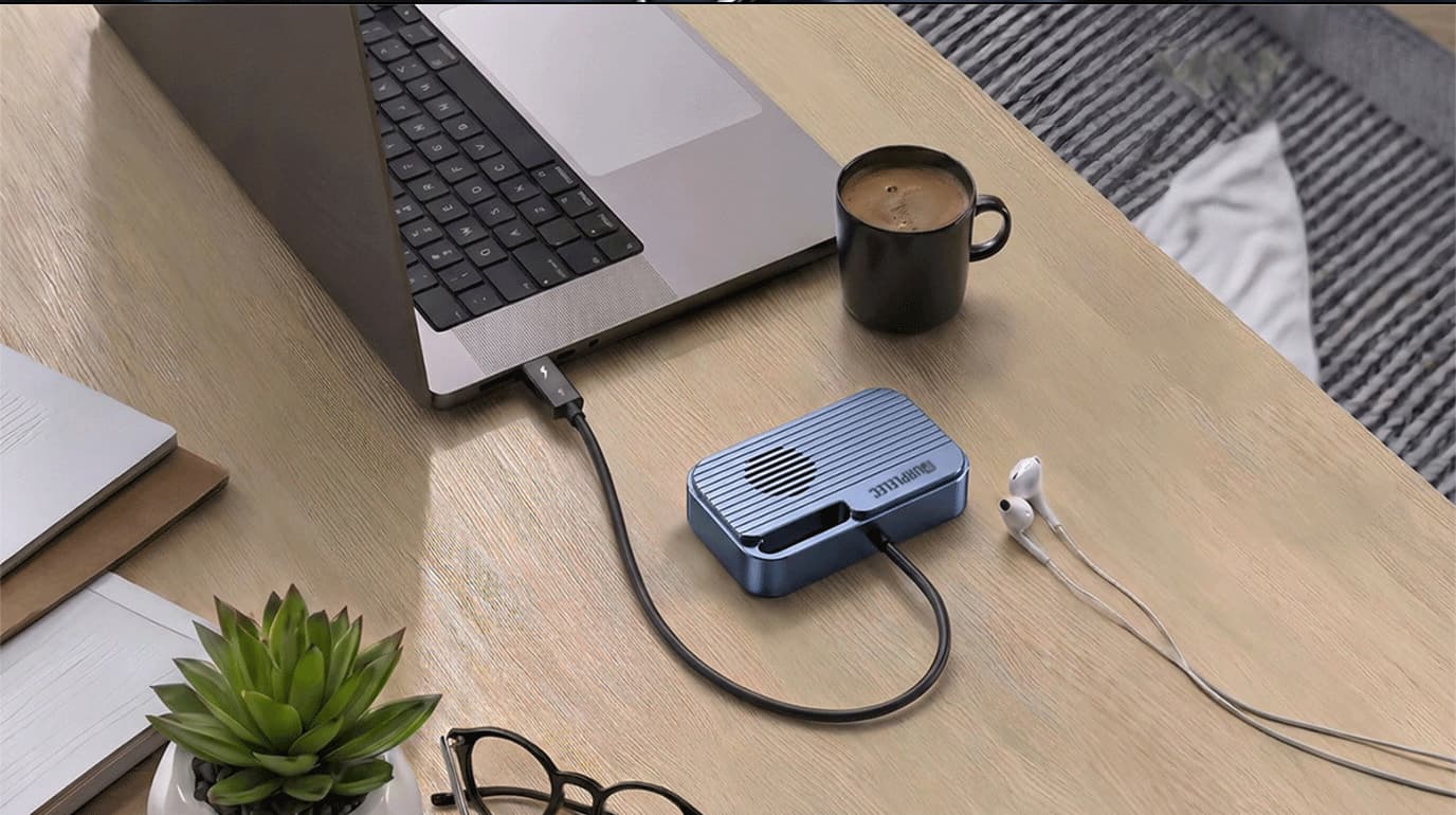 PURPLELEC's TX001M1 Thunderbolt 5 SSD Enclosure Connection Demonstration