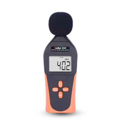 RuoShui 824C 130dB Digital Sound Detector Metro Level Noise Tester Decibel Meter Profesional Measurement Sonido