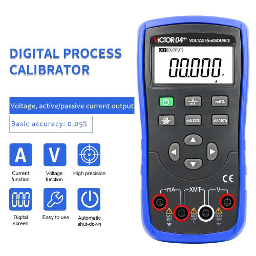 Victor 04 Voltage and Current Calibrator Most Advanced Voltage/mA Source Analog Transmitter High Precision Process Calibrator