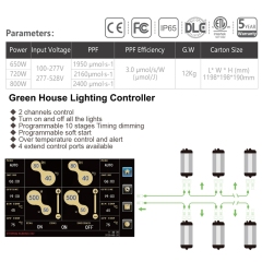 Intelligent control system full spectrum plant growing lamp high power dimmable commercial grow light bar for indoor plants veg and flower