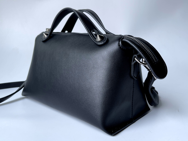 Cow Leather Top Handle Cross Body Bag