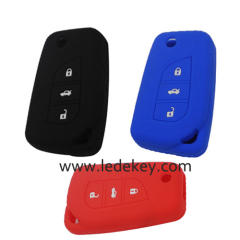 3 buttons Silicone key cover for TOYOTA (3 colors optional)