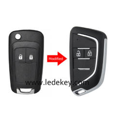 2/3/4/5 buttons Chevrolet Modified remote key 315 / 433Mhz with ID46 chip (pls choose model and frequency)