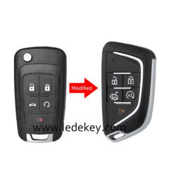 2/3/4/5 buttons Chevrolet Modified remote key 315 / 433Mhz with ID46 chip (pls choose model and frequency)