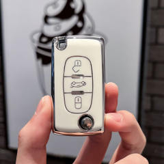 For Citroen 3 button TPU protective key case, please choose the color