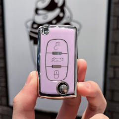 For Citroen 3 button TPU protective key case, please choose the color