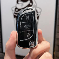 For Citroen 3 button TPU protective key case, please choose the color
