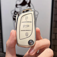 For Citroen 3 button TPU protective key case, please choose the color