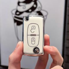 For Citroen 2 button TPU protective key case, please choose the color
