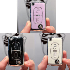For Citroen 2 button TPU protective key case, please choose the color