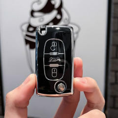 For Citroen 3 button TPU protective key case, please choose the color