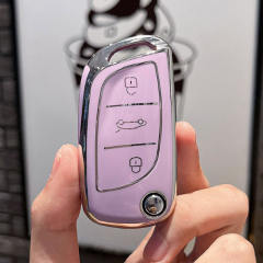 For Citroen 3 button TPU protective key case, please choose the color