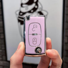 For Citroen 2 button TPU protective key case, please choose the color