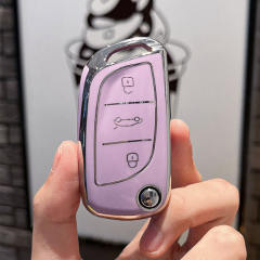 For Peugeot 3 button TPU protective key case, please choose the color