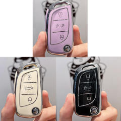 For Peugeot 3 button TPU protective key case, please choose the color
