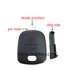 KEYDIY Universal Transponder Car Key Shell Case Head with Chip Holder