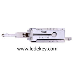 Original Lishi NSN11 2in1 Decoder and Pick for Nissan, Infiniti