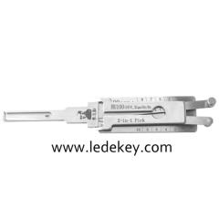 Original Lishi HU100(10) GM 10-Cut 2-in-1 Decoder and Pick for GM, Cadillac, Chevrolet