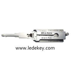 Original Lishi KW14 KA34 2-in-1 Decoder and Pick for Kawasaki Motorbikes