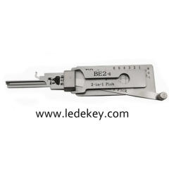 Original Lishi BE2-6 2-in-1 Pick & Decoder for BEST “A” 6 Pin SFIC Cylinders
