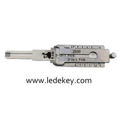 Original Lishi ZD30 2-in-1 Decoder and Pick for Zadi, Aprilia, Ducati Motorbikes