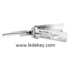 Original Lishi H60/FO26 2in1 Decoder and Pick for Ford 10-Cut - Anti Glare
