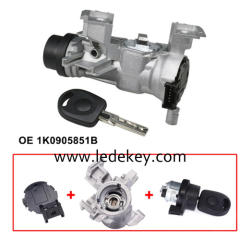 Ignition Switch With Lock Cylinder Key For VW for AUDI SEAT /SKODA 1K0905851B