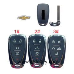 For Chevrolet 5/6 button remote key shell with logo(Please choose model )