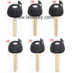 For Hyundai Kia transponder key shell with chip holder , No Logo (Please choose the key blade model)