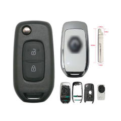 For Re-nault 2 Buttons Flip Remote key with 433Mhz 4A Chip FCCID:CWTWB1G767 (Please choose the key blade model)