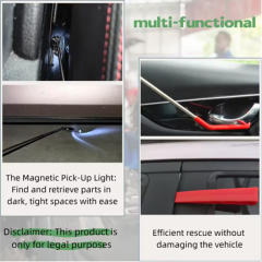 #A : Car Door Tool Kit ,Air Wedge Pump Emergency, Car Open Unlock Tool, Auto Window Door Open Fixing Gripper Tools ,Long Reach Grabber Hooking Key Lost Hand Tools With Carrying Bag