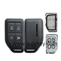 For Volvo 4 button remote key shell with logo
