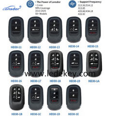 Lonsdor HD30 series universal remote key for Honda, CIVIC/ACCORD/CR-V/ODYSSEY/HR-V,etc. Supports ID46 ID47 ID4A ,please choose the model