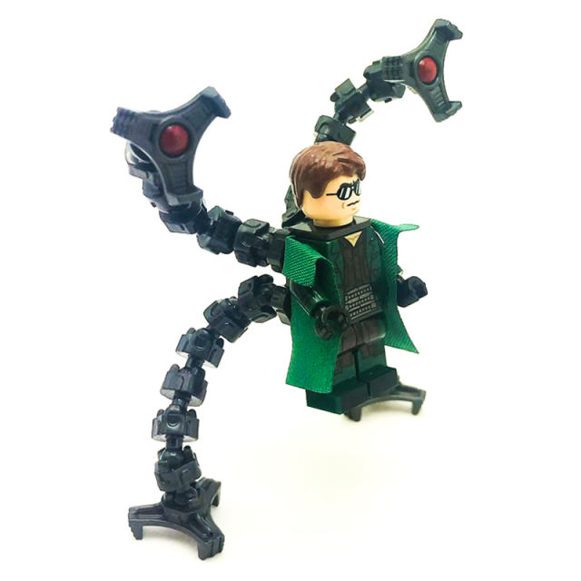 XH1833 Super Heroes Marvel Justice League Doc Ock Minifigures Building Blocks Spider-Man Doctor Octopus Otto Gunther Octavius Action Figures Bricks Educational Toys