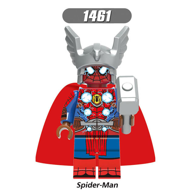 X0281 Super Heroes Marvel Avengers Spider-Man Series Agent Venom Minifigures Building Blocks Movies Stealth Suit Thor Spiderman Action Mini Figures Assemble  MOC Bricks Toys Gift for Childre