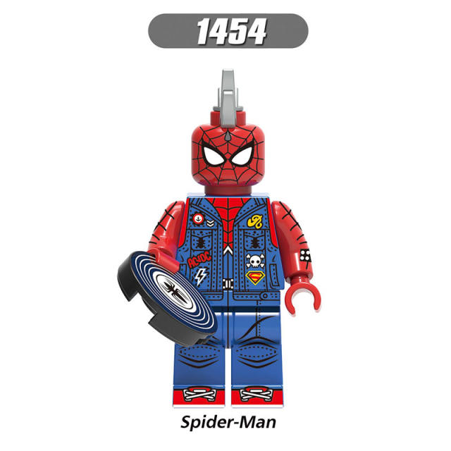 X0281 Super Heroes Marvel Avengers Spider-Man Series Agent Venom Minifigures Building Blocks Movies Stealth Suit Thor Spiderman Action Mini Figures Assemble  MOC Bricks Toys Gift for Childre