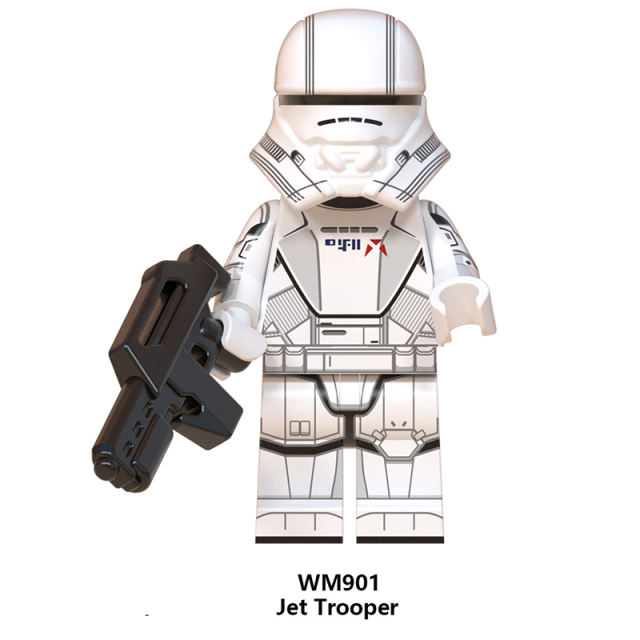 WM6082 Star Wars Minifigures Building Blocks Mandalorian Sith Jet Trooper Figures MOC Bricks Model Toys Gifts For Children