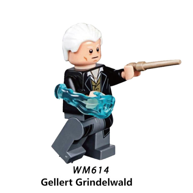WM6048 Harry Potter Minifigures Building Blocks Tina Jacopo Gellert Grindelwald Figures MOC Bricks Model Toys Gifts For Children