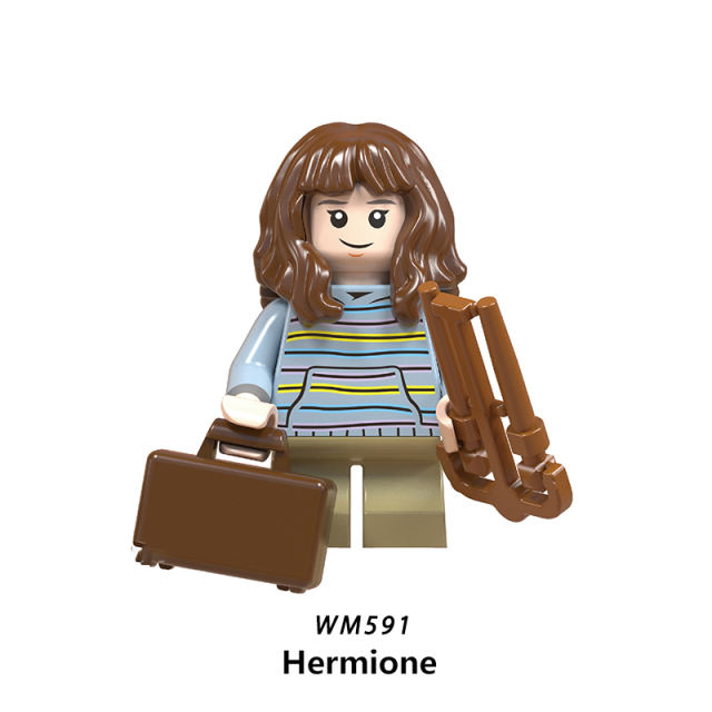 WM6045 Harry Potter Minifigures Building Blocks Hermione Granger Ron Weasley Bole Figures MOC Bricks Model Toys Gifts For Kids