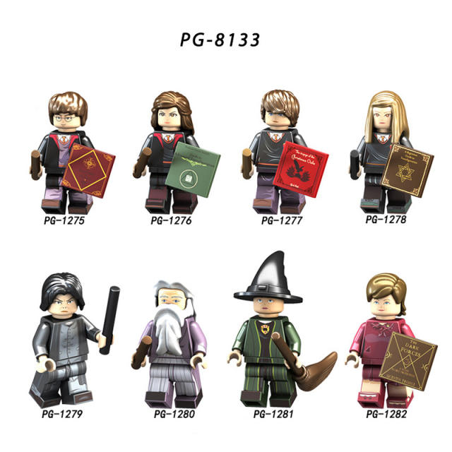 PG-8133 Harry Potter Minifigures Building Blocks Hermione Ron Snape Dumbledore Figures MOC Bricks Model Toys Gifts For Children