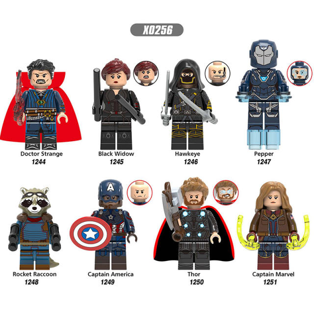 X0256 Marvel Super Heroes Series Minifigs Doctor Strange Thor Building Blocks MOC Figures Bricks Model Toys Gifts For Children