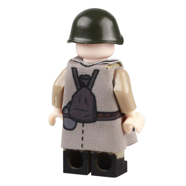 MOC WW2 Military Minifigures Accessories Coat Building Blocks Soviet Army Soldiers Figures Clothes Cloaks Bricks Model Toys Gifts