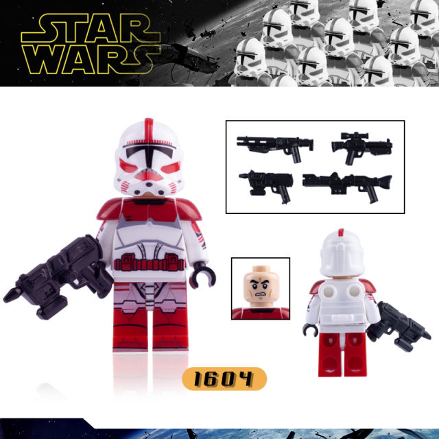 X0300 Star Wars Series Battalio Trooper Minifigs Building Blocks MOC Legion Soldier Commander Figures Bricks Model Toys Gift