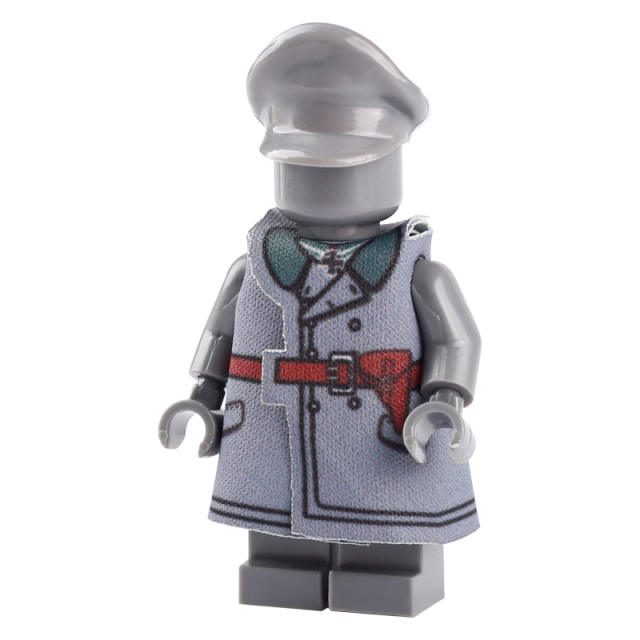 WW1 Germany Military Weapon Coat Soldiers Minifigs Building Blocks Army Officer Medic Fragment Camouflage Raincoat Bricks Model Toys Gifts