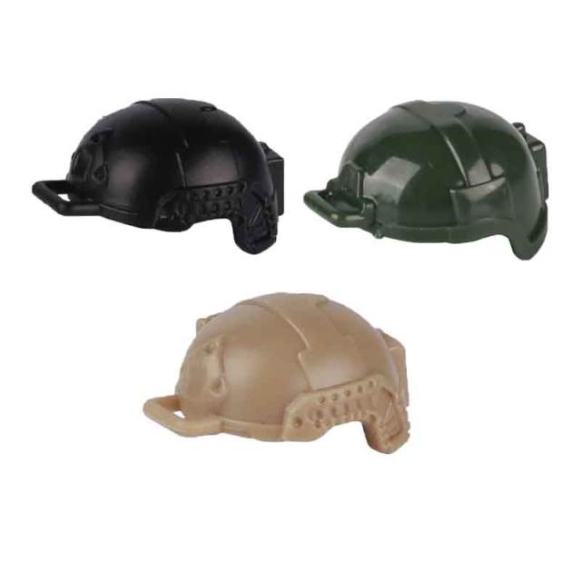 Military Weapons Army Tactical Helmets Building Blocks Soldier Figures Accessories Hat Headgear DIY Part Brick Toys For Children