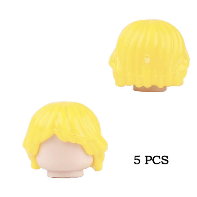 MOC City Minifigures Hair Building Blocks Military Headwear Parts Head Hairstyle Accessories DIY Brick Boys Toys Gifts Children