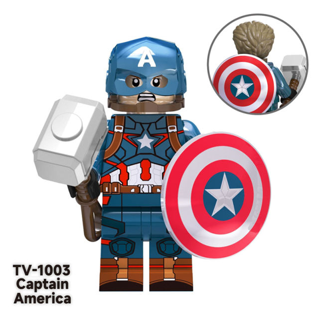 TV6201 Marvel Super heroes Series Minifigs Building Blocks Bbba Captain America Thor Doctor Strange Figures Toys Gifts Children