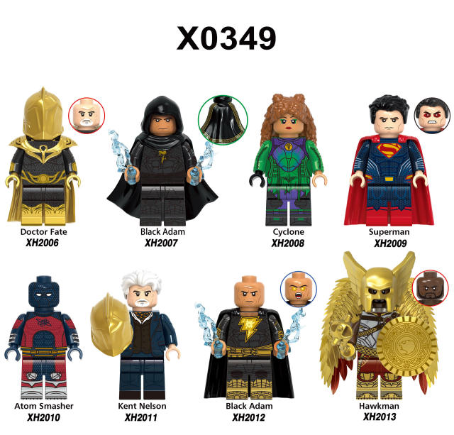 X0349 Marvel Super Heroes Series Minifigs Building Blocks DC Comics Doctor Fate Superman Models Toys Gifts For Children