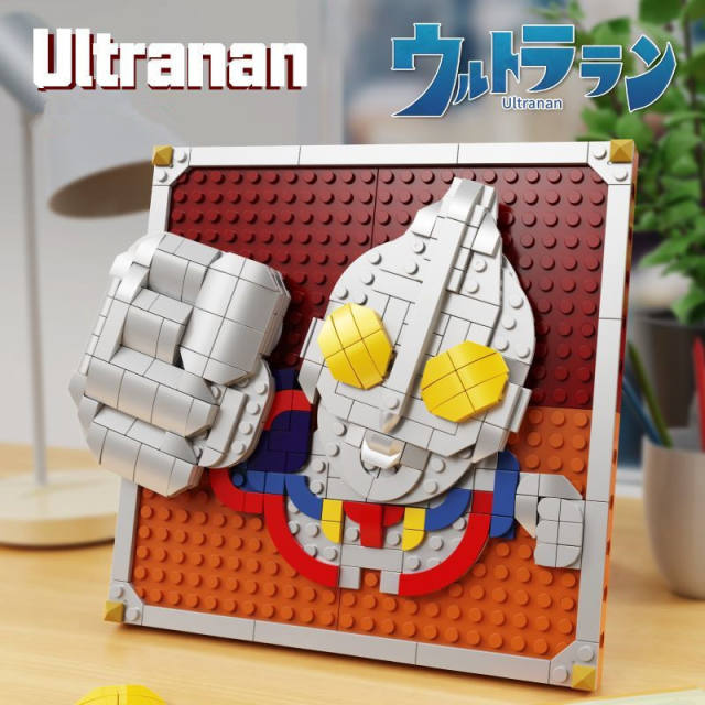 Japanese Anime Series Ultraman Building Block Minifigures Card Frame Compatible With Lego Photo Decoration Figures Gifts Boys